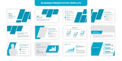 Modern business & corporate presentation slides with infographic template design	