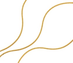 gold chain isolated on white background