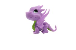 dicut purple dragon with white background from childhood toy in my family