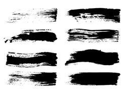 Brush Strokes. Black Graffiti Textures. Grey Brush Elements. Water Color Effect Stripe. White Grunge Wave. Monochrome Photoshop Watercolor Brushes.