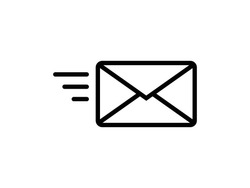 Send letter, Envelope, Message email, Vector icon