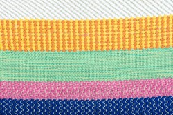 Handwoven colorful striped texture fabric
