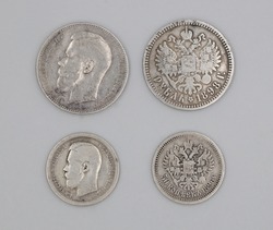 Rare russian imperial silver coins