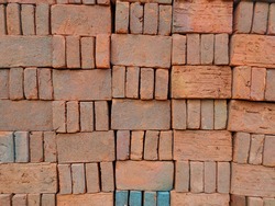 Bricks that are neatly arranged, sturdy and strong