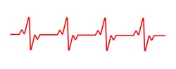 Heart cardiogram line. Vector illustration