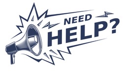 Need help - advertising sign with megaphone