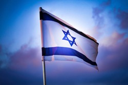 Israeli flag in the wind
