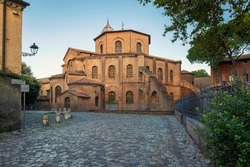 Basilica di San Vitale, one of the most important examples of early Christian Byzantine art in western Europe,built in 547, Ravenna, Emilia-Romagna, Italy