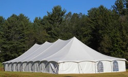 giant white entertainment tent