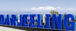 darjeeling hill station, a beautiful summer vacation destination of india, located on the himalaya foothills and famous for magnificent view of world 3rd highest peak, snowcapped mount kangchenjunga