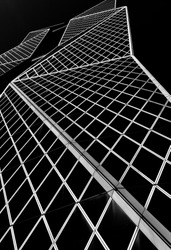 Smartphone black and whit picture building Symmetry LookingUp Taiwan
