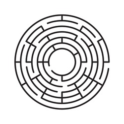 maze game icon, labyrinth game sign