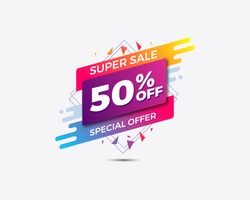 special offer sale template. banner sale. shopping promotion. vector illustration
