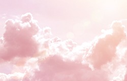 Rainbow Clouds. Background. sun and cloud background with a pastel colored