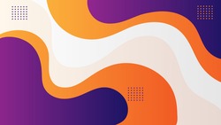 abstract gradient fluid background with purple and orange