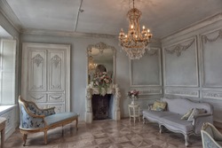 Beautiful interior in luxury living room.
