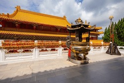 The enchanting Wenwu Temple at Sun Moon Lake, Taiwan, astounds with its grand architecture, vibrant colors, and sacred aura. A mesmerizing masterpiece of cultural richness and spiritual grandeur