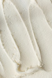 American buttercream spread out, buttercream with air pockets, textured buttercream
