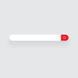 Blank Search Bar Icon Vector. Website Searching Box Illustration