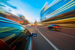 Speeding Car Motion Blur