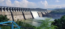 The dam on the holy Narmada River, SARDAR SAROVAR DAM. This huge dam serves as power generator for mainly 3 Indian states i.e GUJARAT, MADHYA PRADESH, MAHARASHTRA. 