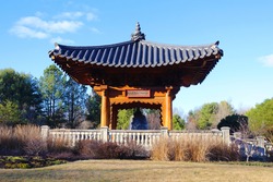 Korean Bell Garden of Meadoelark Botanical Gardens in Virgina, USA.