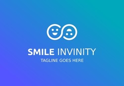 SMILE infinity business vector logo symbol design template for your design.