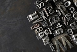 Random letterpress collection for printing
