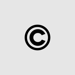 C Copyright Letter Logo Template Design illustration. Vector EPS 10.