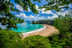 Baia do Sancho / Praia do Sancho, in Fernando de Noronha - Brazil.  Elected one of the most beautiful beaches in the world.