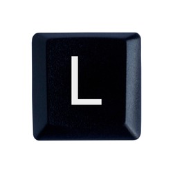 The letter L on the English keyboard.