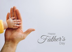 Father's Day is celebrated worldwide to recognize the contribution that fathers and father figures make to the lives of their children on isolated background.