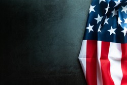 Martin Luther King Day Anniversary - American flag on abstract background