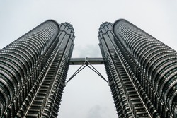 sight of the towers Petronas in kuala Lumpur, Malaysia