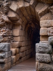 Merida Roman theatre cavea access.