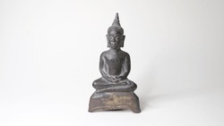 ancient bronze figure of buddha
