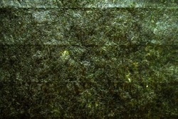 Nori leaf texture -  used to wrap rice for sushi. Textrure of dried nori sheet for background