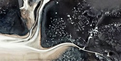 winter storm, tribute to Pollock, abstract photography of the deserts of Africa from the air, aerial view, abstract expressionism, contemporary photographic art, abstract naturalism,