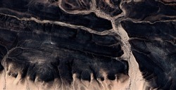 the Enchanted Forest, abstract photography of the deserts of Africa from the air, aerial view of desert landscapes, Genre: Abstract Naturalism, from the abstract to the figurative, contemporary photo 