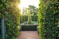 Gate to decorate garden shine