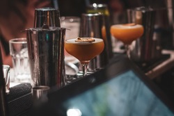 Close up Pornstar Martini on Bar