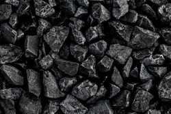 Natural black coals for background. Industrial coals 
