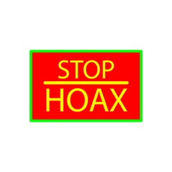 stop hoax icon design ,flat trendy style collection 