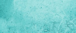 Blue and turquoise background, texture and banner, wall, rough, old, free space for text, rough background