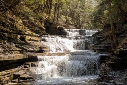 Buttermilk Falls in Ithaca, New York. 
Photo was taken April 24th, 2021. 