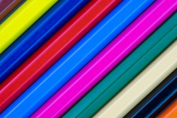 Color pencils isolated on a white background.
