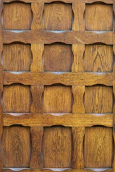 Old oiled wood door texture.