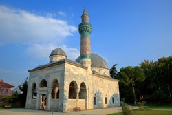 Famous Green Mosque, in the historical city Iznik. Bursa, Turkey.
It is one of the first examples of Ottoman architecture. Year of construction 1391.