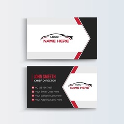 Car Rental Business cards and Modern Creative and Clean template. Car Rental Business Card layout design, Company Business Card Design, Visiting Card, Personal Card Design