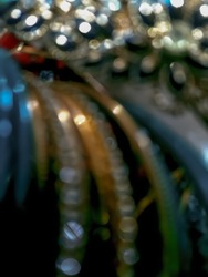 Defocused abstrac background image of bangles. 